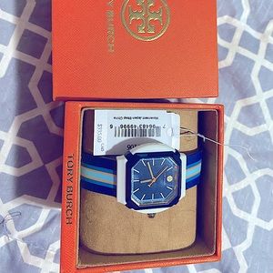 Authentic Tory Burch leather watch